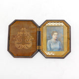 Edwardian Early Bakelite Horse Racing Portrait Frame on Card Antique c1910s