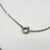 Sterling Silver Purple Paste Dress Necklace Antique c1920 Art Deco