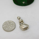 Danish Sterling Silver Virgo Zodiac Cast Charm Pendant Vintage c1970