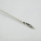 Sterling Silver Chicken Terminal Cocktail Stick Antique 1934 Birmingham