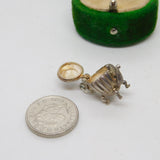 Sterling Silver Queen Anne Teapot Charm Pendant Vintage c1970
