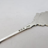 Sterling Silver Enamel Cardiff Souvenir Spoon Vintage 1951 Birmingham