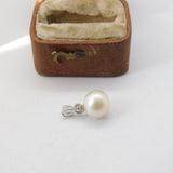 Sterling Silver Pearl Drop Charm Pendant Vintage c1970
