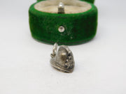 Sterling Silver Police Helmet Charm Pendant Vintage c1970
