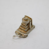 Sterling Silver Traditional Film Camera Charm Pendant Vintage c1970