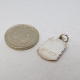 Sterling Silver Enamel Chester Charm Pendant Vintage c1970