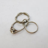 Sterling Silver Wedding & Engagement Ring Charm Pendant Vintage c1970s