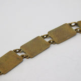 19th Century Gilt Metal Colourful Enamel Flowers of the Seasons Bracelet Antique