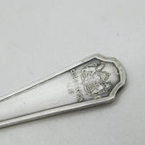 Silver Plated King George IV Coronation Celebration Cake Slice Antique 1937