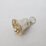 Sterling Silver Ringing Bell Charm Pendant Vintage c1970s