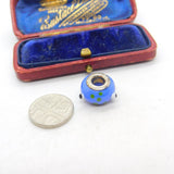 Sterling Silver and Coloured Glass Miniature Vase Charm Pendant Vintage c1970