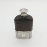 Victorian Asprey & Co Sterling Silver Mounted Hip Flask Antique 1876 London