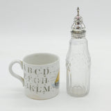 George III Sterling Silver Topped Cut Glass Cruet Pepper Antique 1806 London