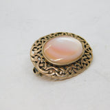 Sterling Silver Kit Heath Celtic Design Shell Studio Brooch Pin Vintage c1990