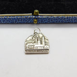 800 Silver Berchtesgaden German City Scape Charm Pendant Vintage c1970