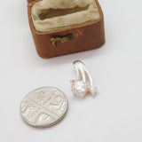 Sterling Silver Spinel Set Drop Pendant Charm Pendant Vintage c1970