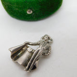 Sterling Silver Spanish Matador Charm Pendant Vintage c1970
