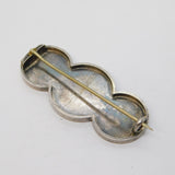 Victorian Gold & Sterling Silver Aesthetic Movement Birds Brooch Antique c1860s