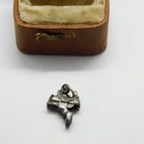 Sterling Silver Western Riding Saddle Charm Pendant Vintage c1970