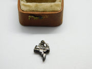Sterling Silver Western Riding Saddle Charm Pendant Vintage c1970