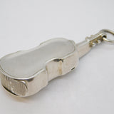 Victorian Silver Plated Novelty Violin Vesta Case Antique c1900s