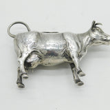 19th Century Dutch Sterling Silver Cow Creamer Jug Antique c1890s