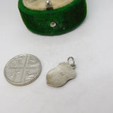 Sterling Silver Enamel Trier Charm Pendant Vintage c1970
