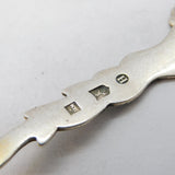 19th Century Dutch .934 Standard Silver Gilt Condiment Spoon Antique c1840