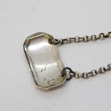 George III Sterling Silver 'Chili Vinegar' Sauce Ticket Antique c1790s
