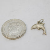 Sterling Silver Dolphin Charm Pendant Vintage c1970