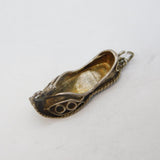 Sterling Silver Clog Shoe Charm Pendant Vintage c1970