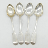 Scottish Provincial Aberdeen Victorian Set of Sterling Silver Teaspoons Antique