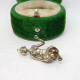 Sterling Silver Virgo the Maid Zodiac Charm Pendant Vintage c1970