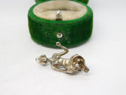 Sterling Silver Virgo the Maid Zodiac Charm Pendant Vintage c1970