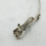 Scottish Sterling Silver Dolphin Pattern Bangle Bracelet Vintage Edinburgh
