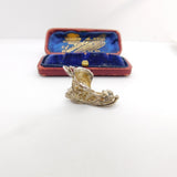 Sterling Silver Mother Hubbard Boot Charm Pendant Vintage c1970