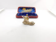 Sterling Silver Mother Hubbard Boot Charm Pendant Vintage c1970