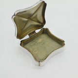 Edwardian Sterling Silver Pyramid Shaped Jewellery Box Antique 1908 Birmingham