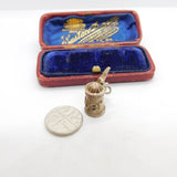 Sterling Silver Opening 'Bier' Tankard Stein Charm Pendant Vintage c1970