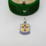 Sterling Silver Inverness Enamel Charm Pendant Vintage c1970