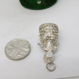 Sterling Silver Edwardian Lady Charm Pendant Vintage c1970