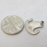 Sterling Silver Viking Ship Charm Pendant Vintage c1970