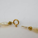 14ct Yellow Gold & Freshwater Pearl Beaded Bracelet Vintage c1970s