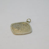 Sterling Silver St Christopher Travel Charm Pendant Vintage c1970
