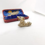 Sterling Silver Mother Hubbard Boot Charm Pendant Vintage c1970