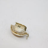 Sterling Silver Opening Ark With Animals Inside Charm Pendant Vintage c1970