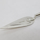 Sterling Silver & Mother of Pearl Trowel Form Bookmark Vintage 1998 London