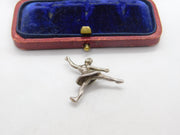 Sterling Silver Dancing Ballerina Charm Pendant Vintage c1970