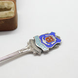 Sterling Silver & Enamel 'Cape Town' Souvenir Spoon 1932 Birmingham Antique