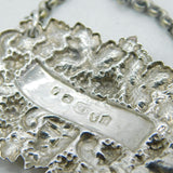 George IV Sterling Silver Bacchus Pattern 'Lisbon' Decanter Label Antique 1829